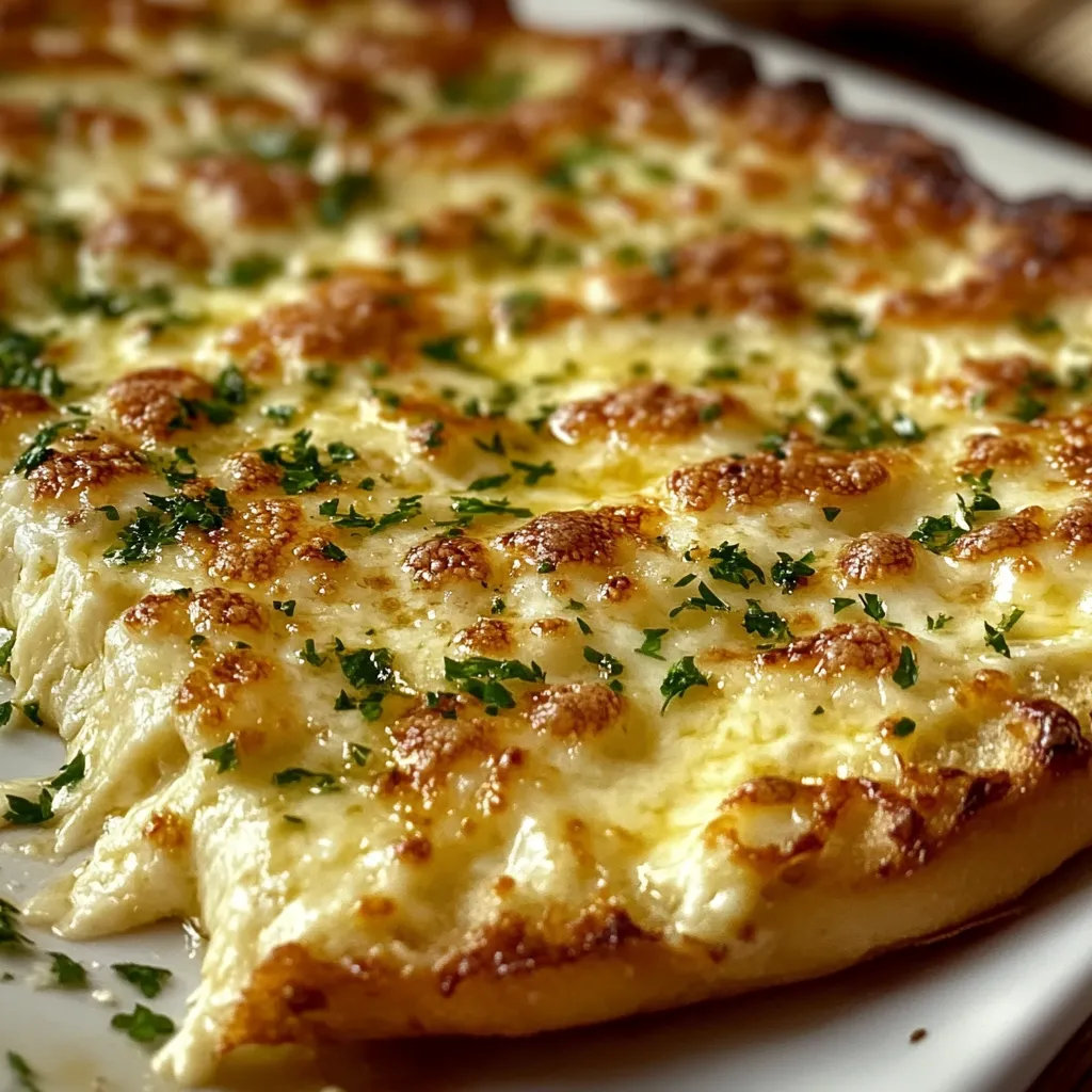 Dip de pan de ajo con queso