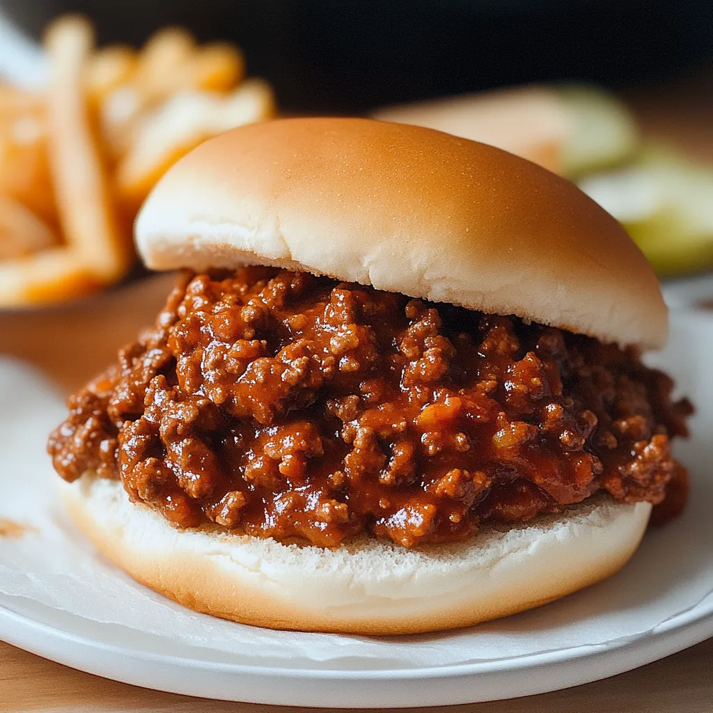 Un delicioso montado con salsa y patatas fritas al lado.