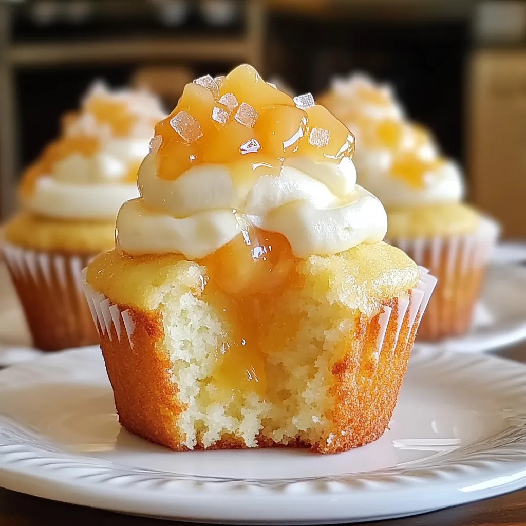 Un cupcake con una porción faltante, decorado con glaseado.