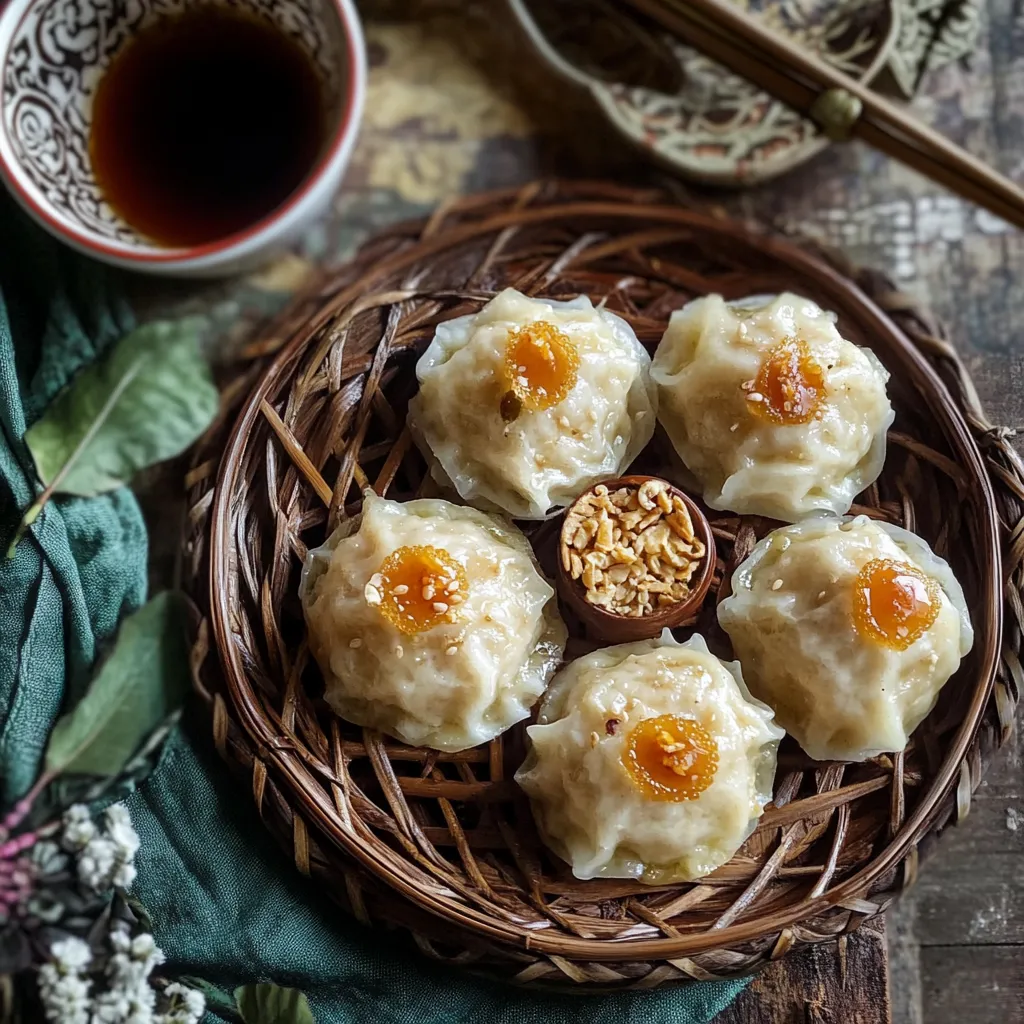 Una cesta de empanadillas con té.