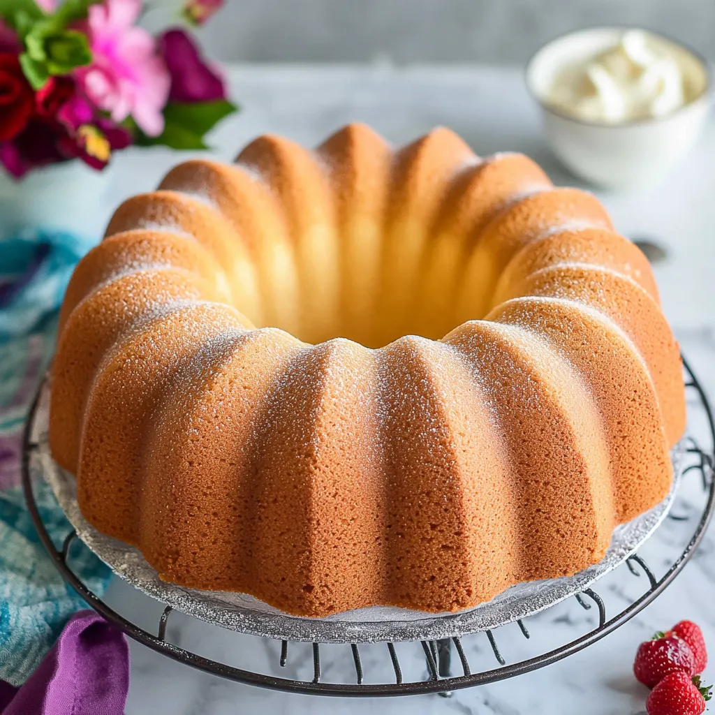 Un pastel con glaseado blanco y centro amarillo.