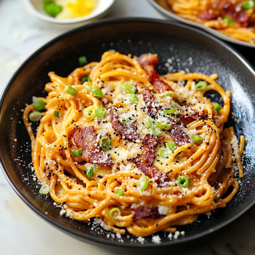 Un plato de espaguetis con carne y verduras.