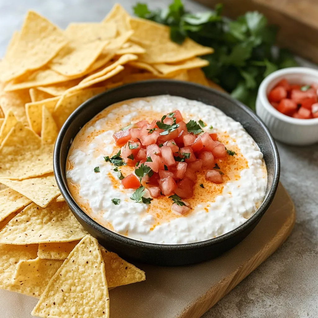 Un tazón de guacamole con chips.