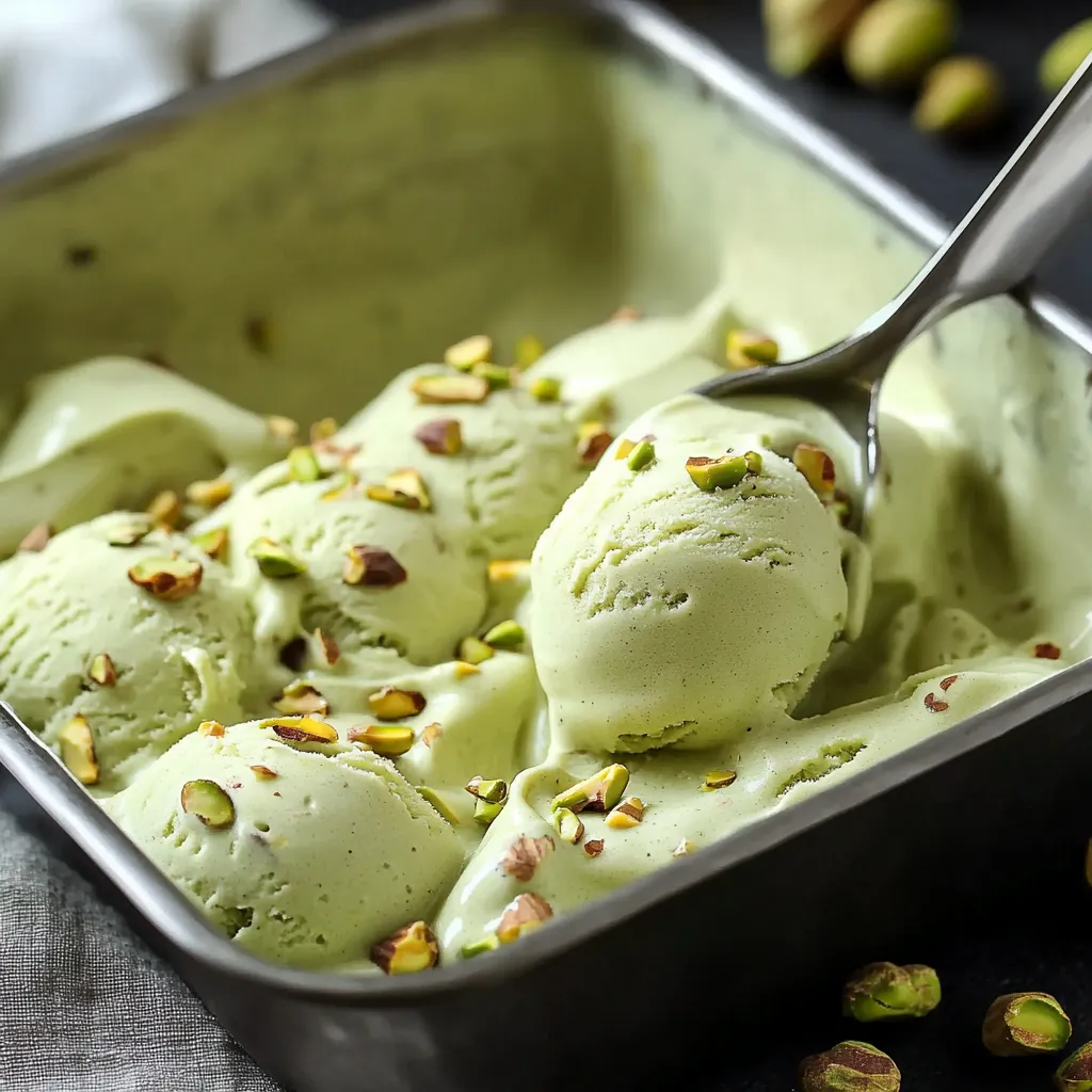 Un recipiente de helado con frutos secos por encima.