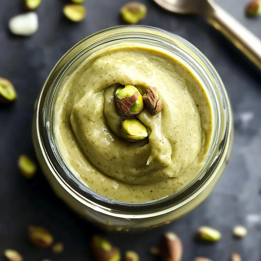 Un frasco de crema verde con un fruto seco encima.
