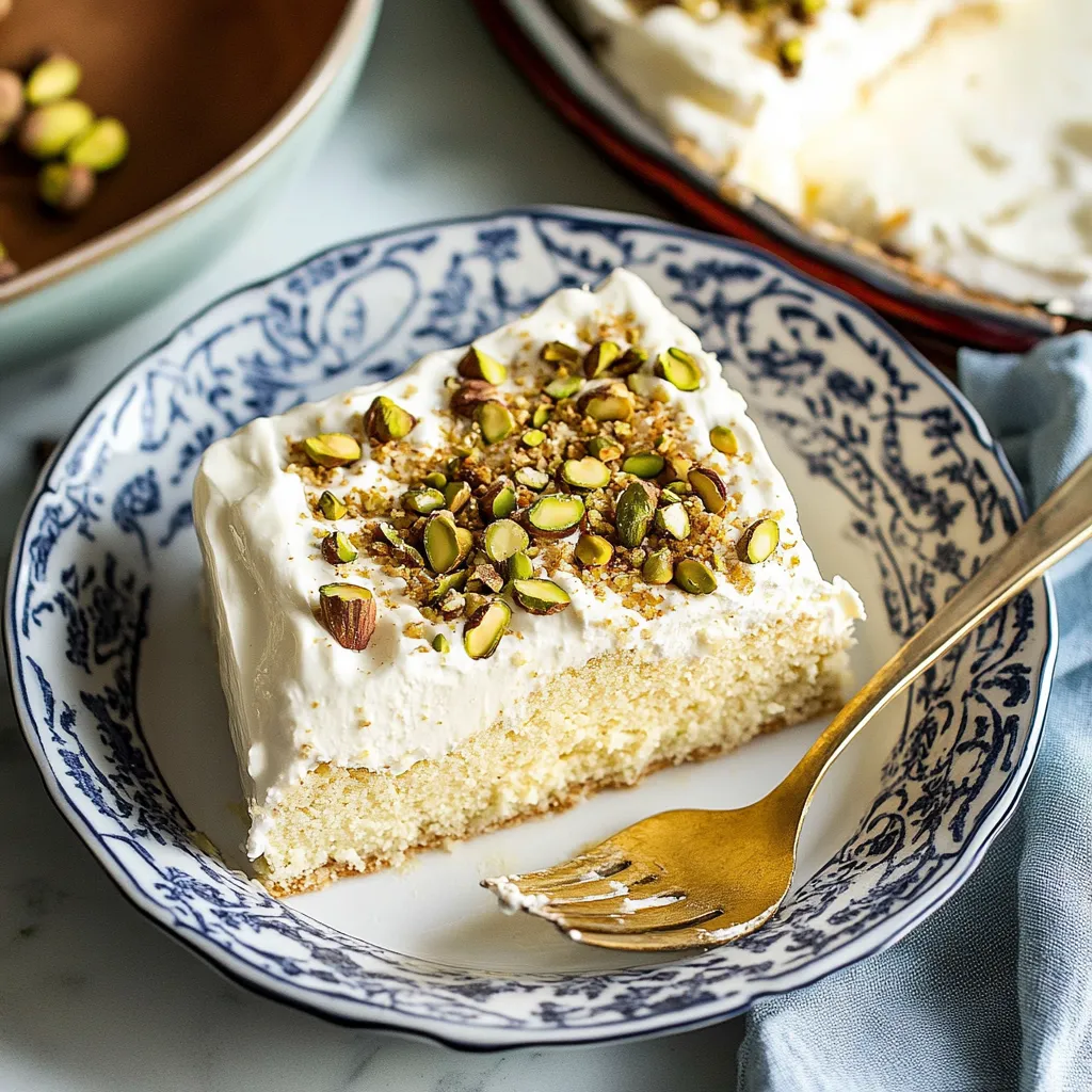 Una porción de pastel con almendras encima.