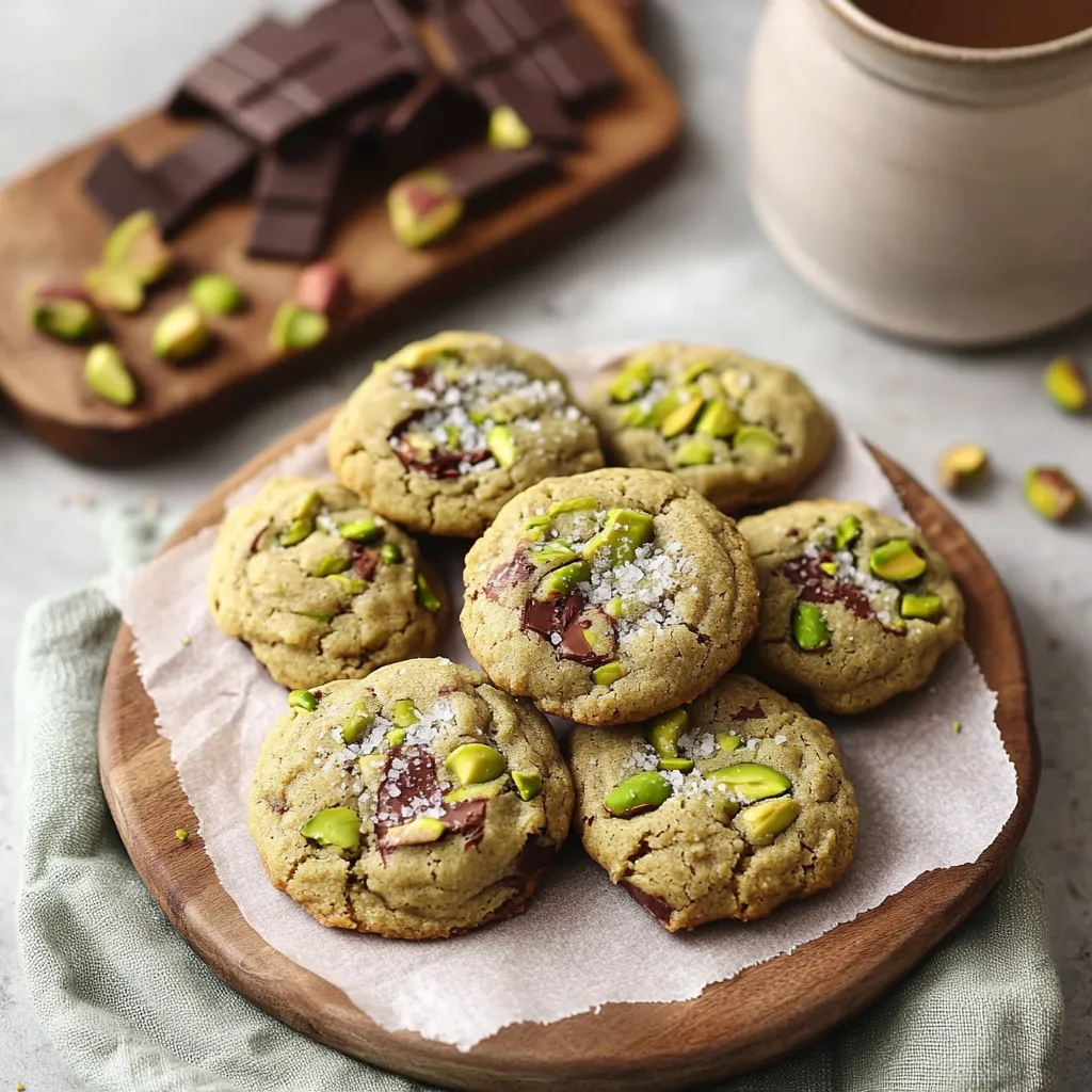 Un plato con galletas, almendras y trozos de chocolate.