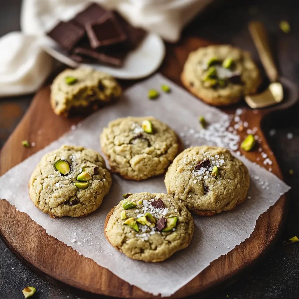 Un plato de galletas con trocitos de chocolate y almendras.