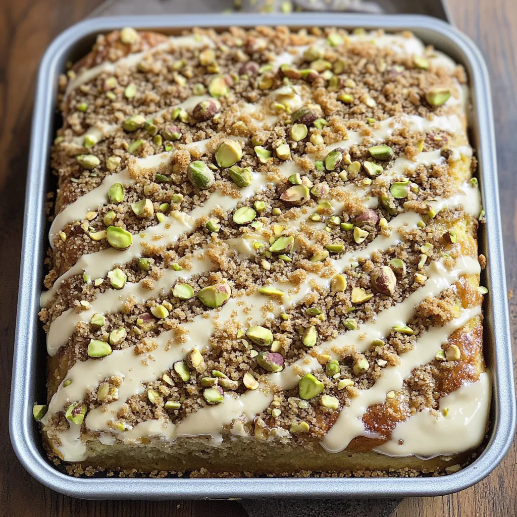 Un pastel con almendras y cobertura blanca.