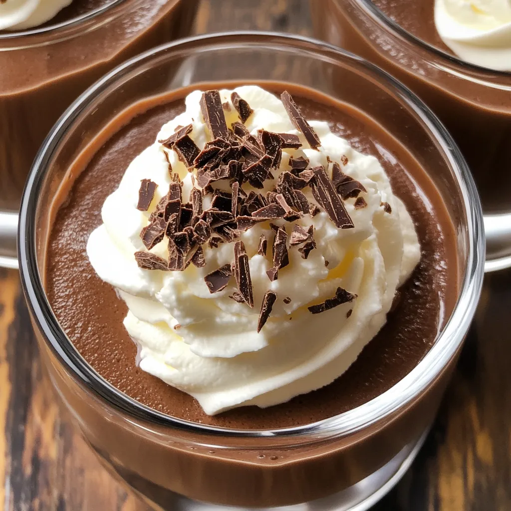 Un postre de chocolate con nata montada encima.