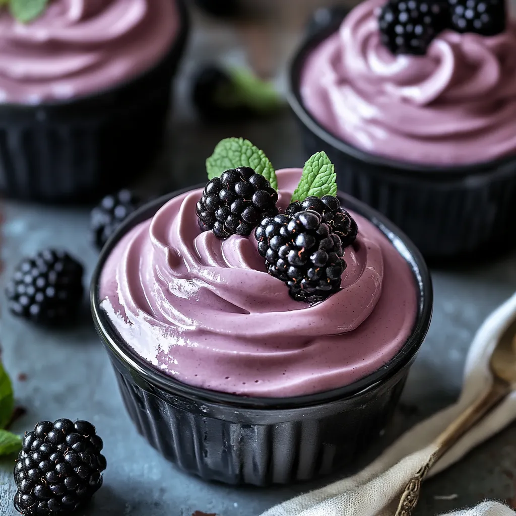 Un cupcake con moras encima.