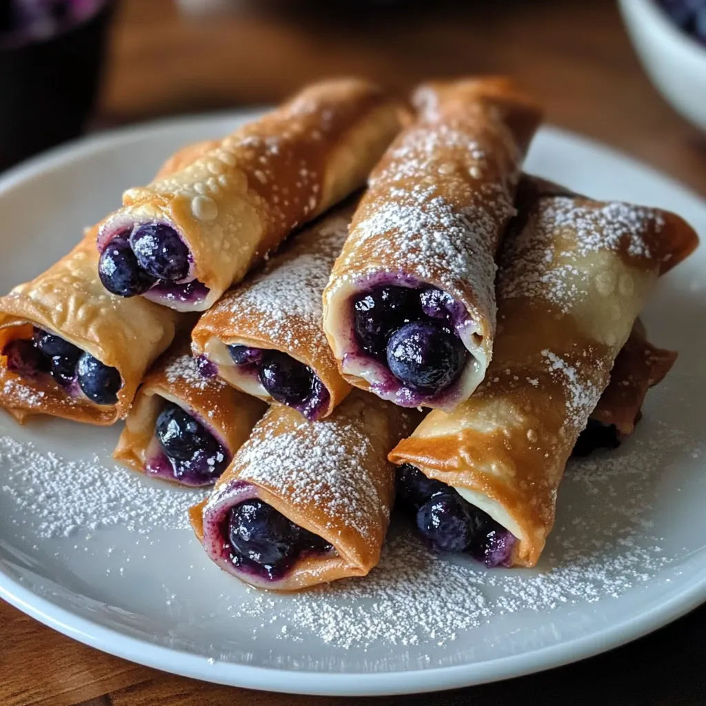 Un plato de pasteles rellenos de arándanos.