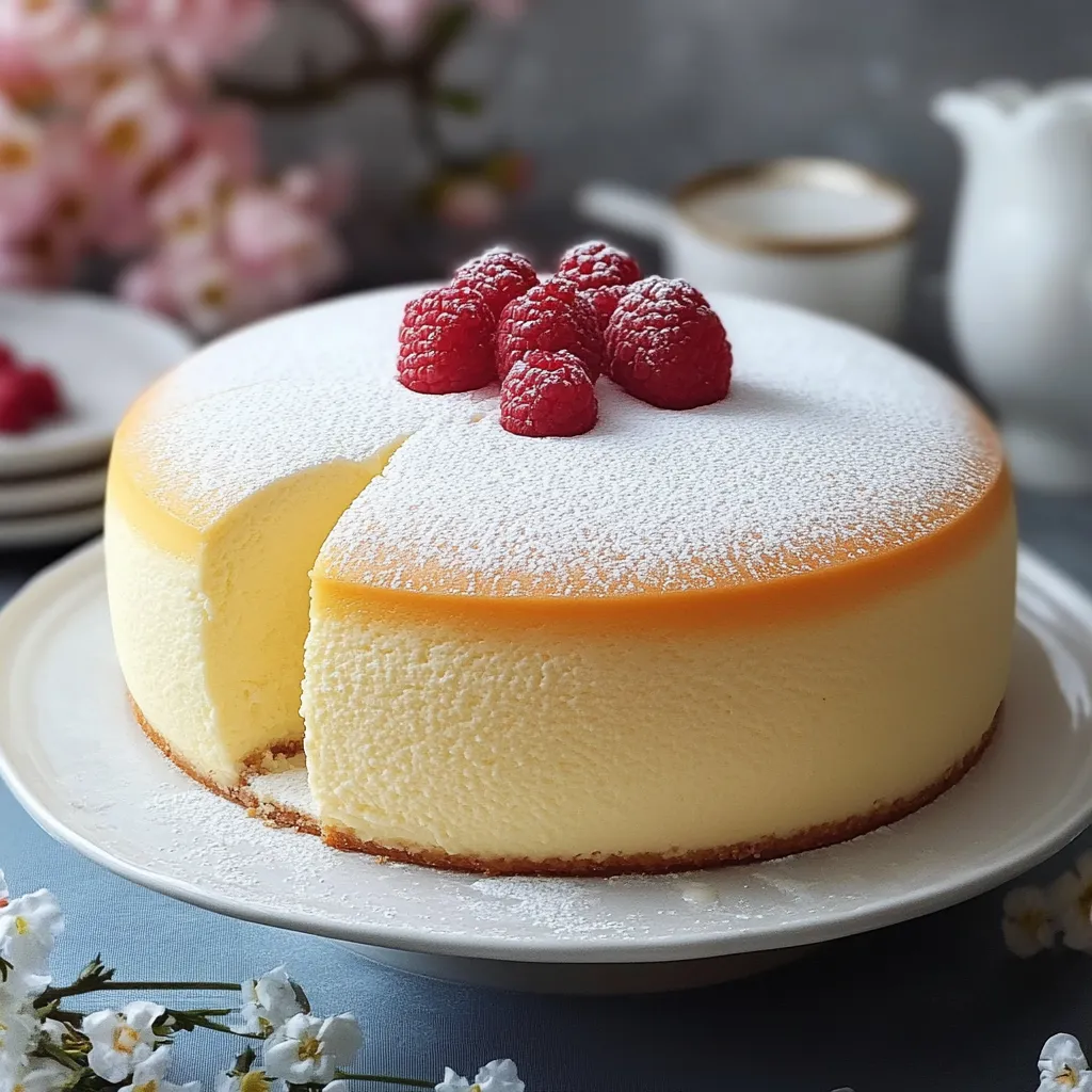 Una porción de pastel con frambuesas encima.