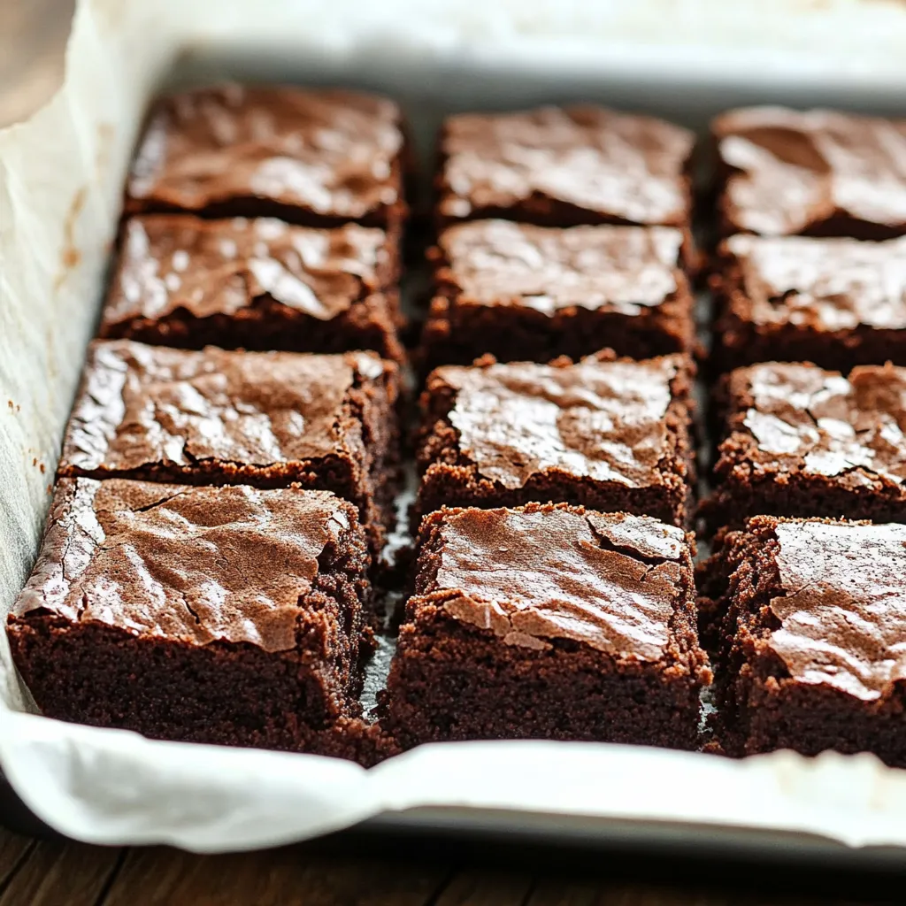 Una bandeja de brownies.