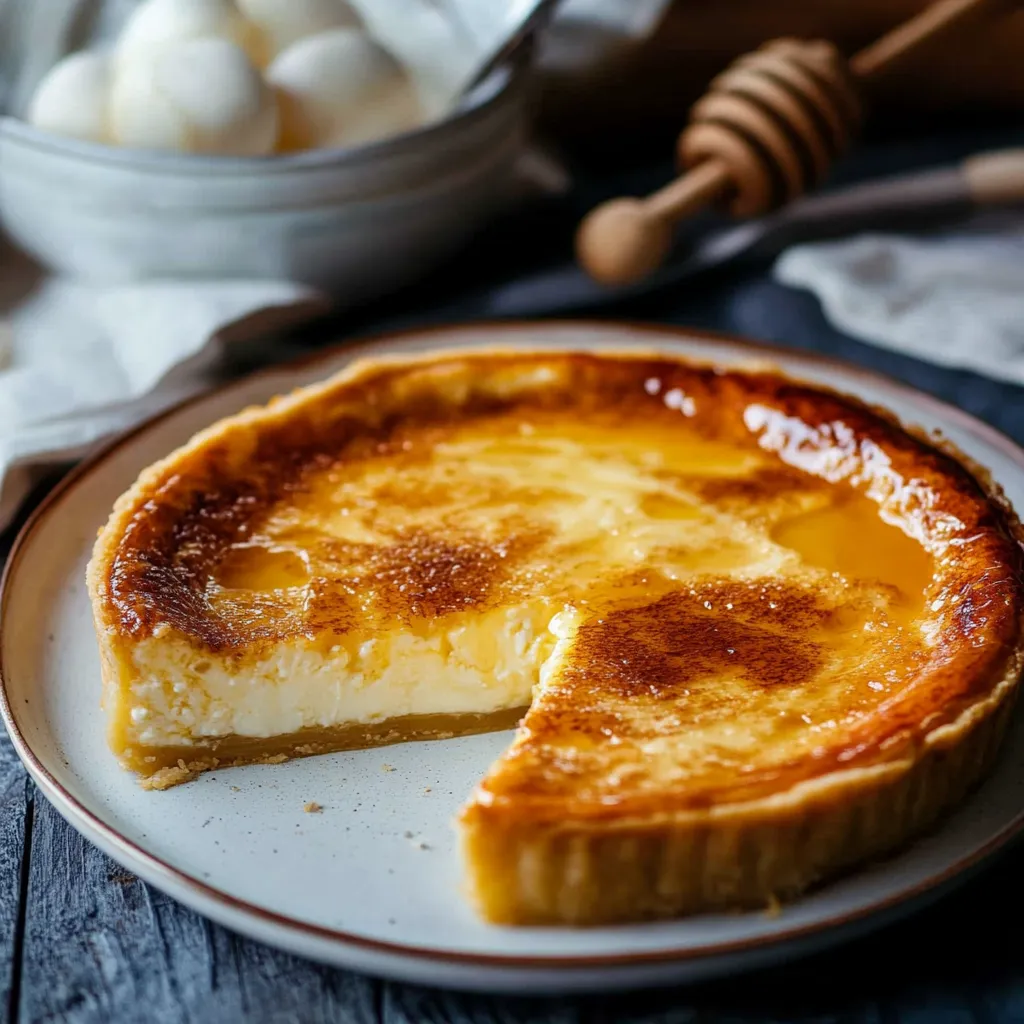 Un trozo de tarta sobre un plato.