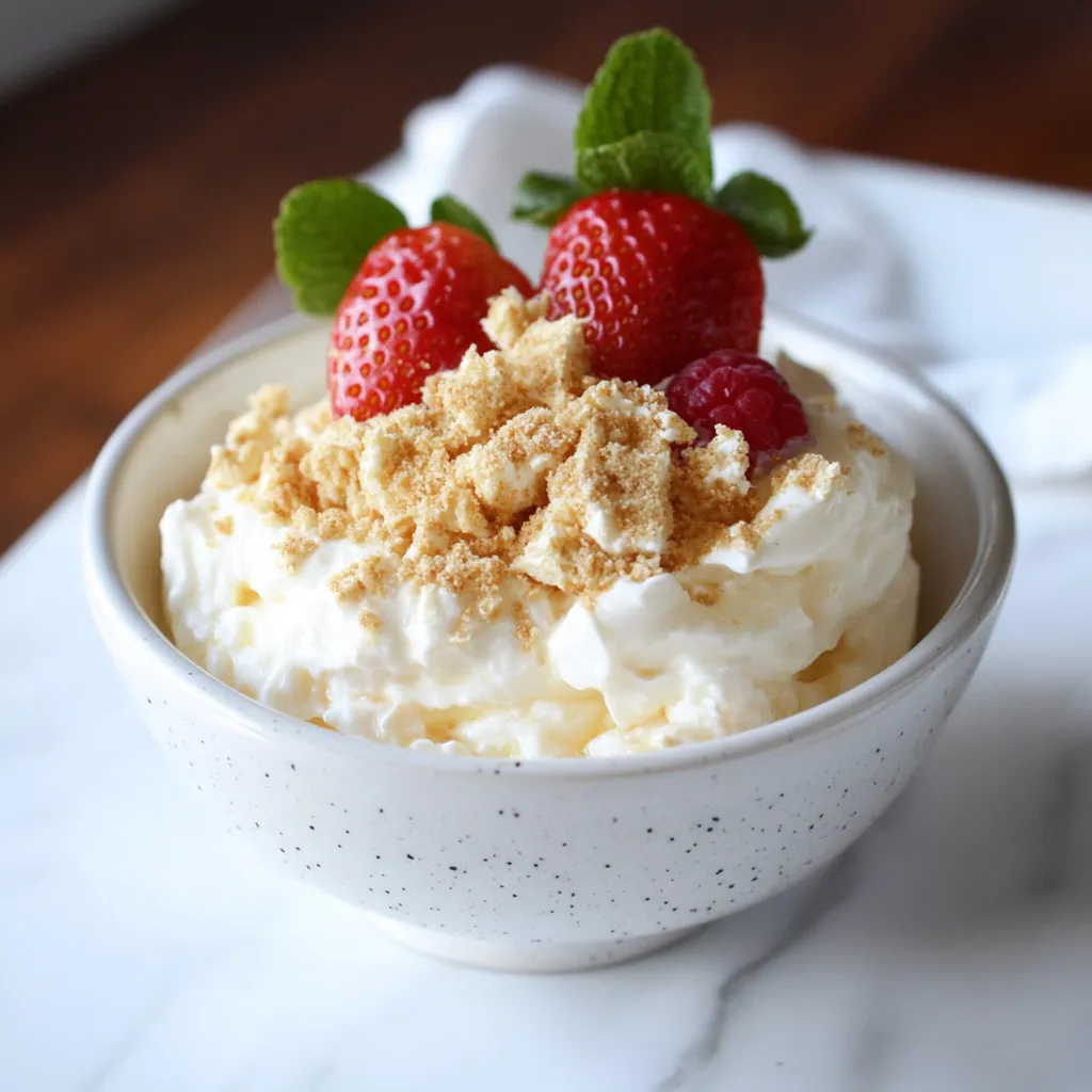 Un bol con fresas y crema batida.