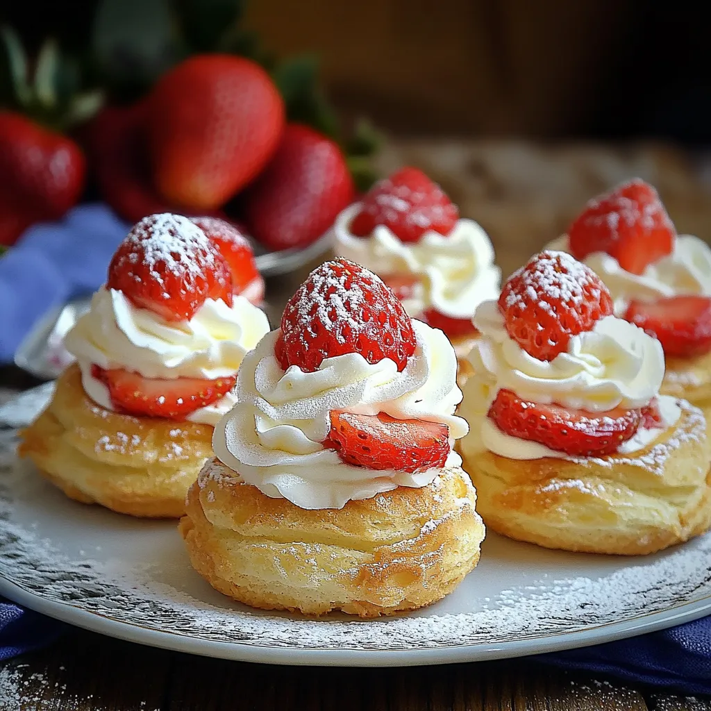 Tarta de fresas con nata montada.