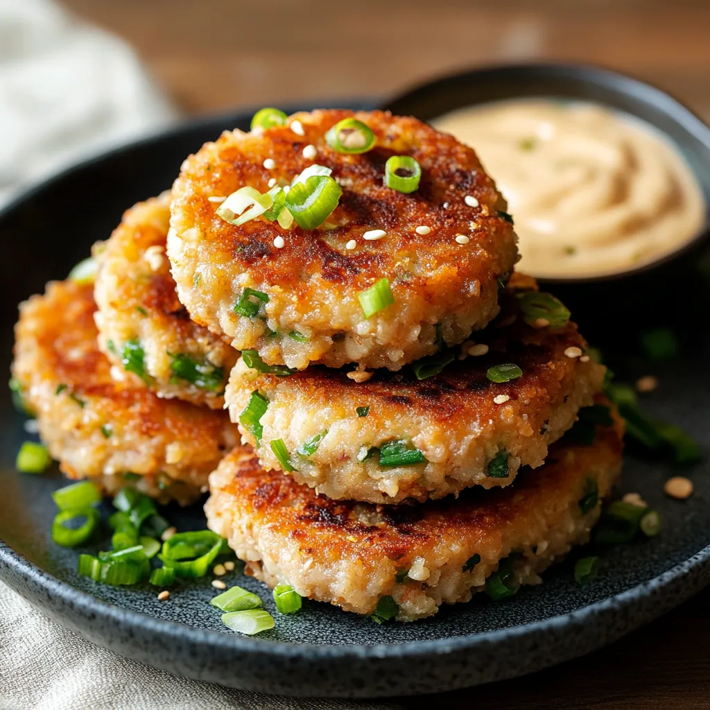 Un montón de tortitas con salsa para mojar.