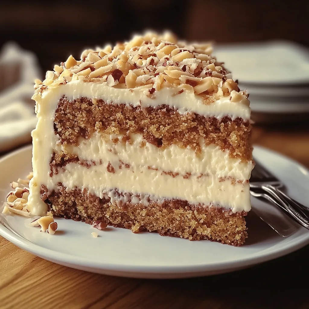Una porción de pastel en un plato.