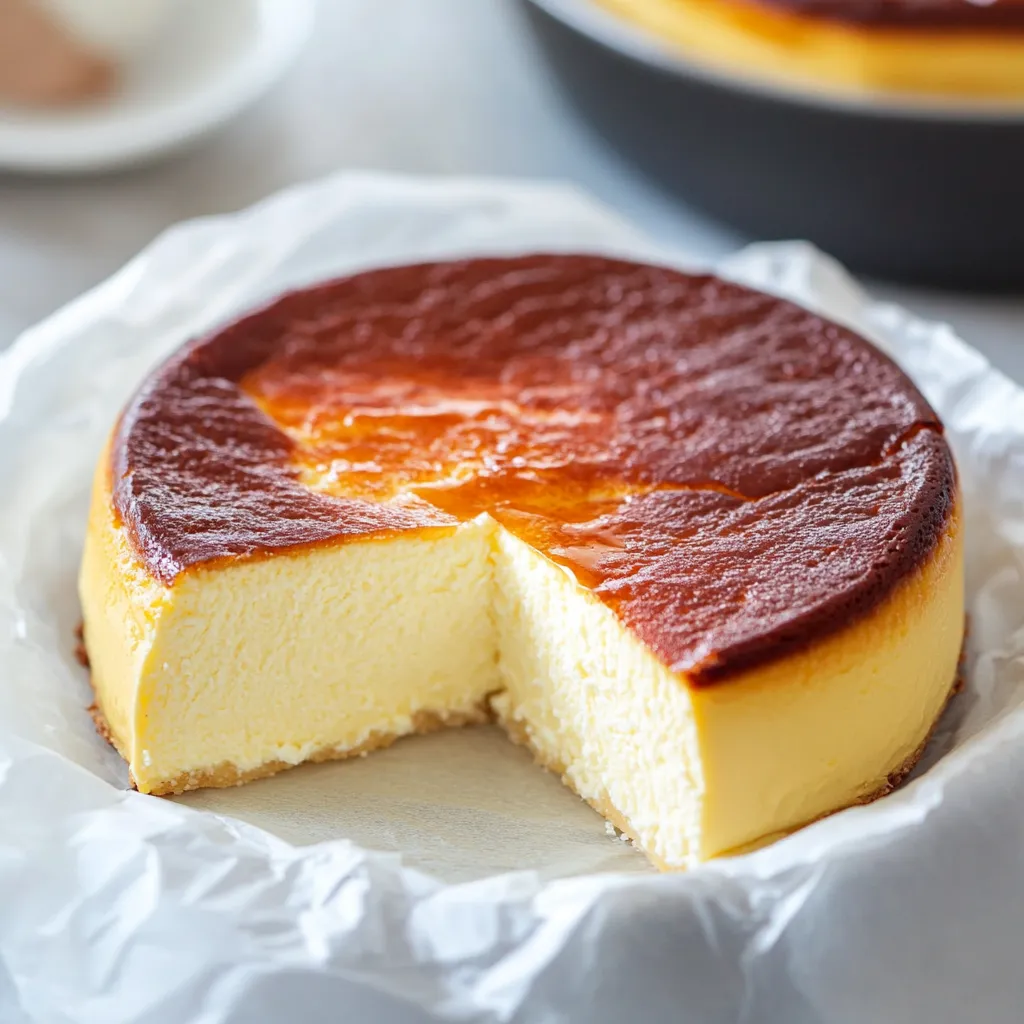 Una porción de tarta de queso en un plato.