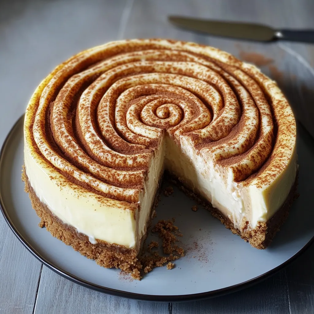 Una rebanada de pastel con un patrón en espiral.