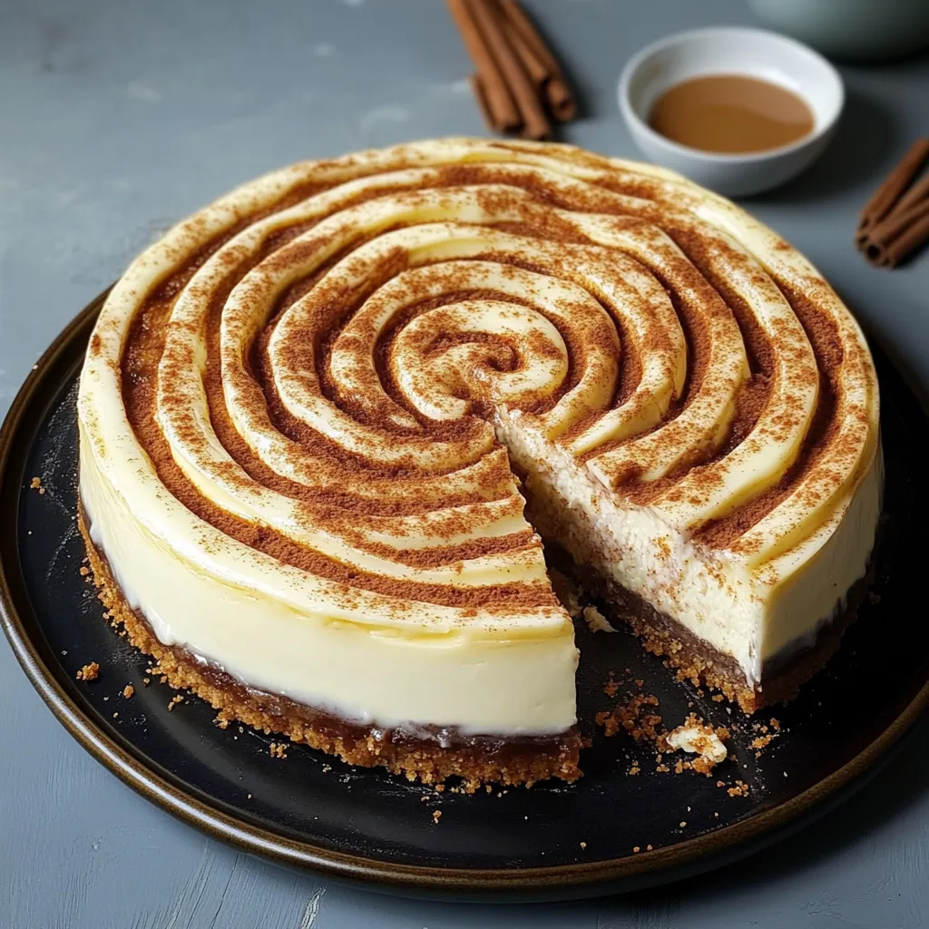 Una rebanada de pastel con un patrón en espiral.