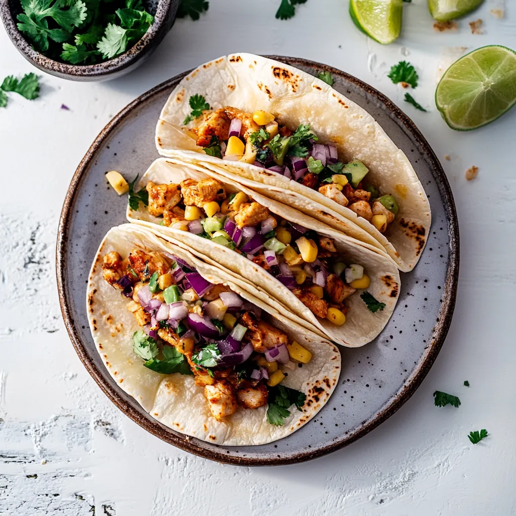 Dos tacos con carne y verduras en un plato.