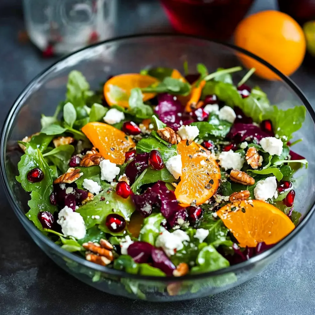 Ensaladera con naranja y nueces.