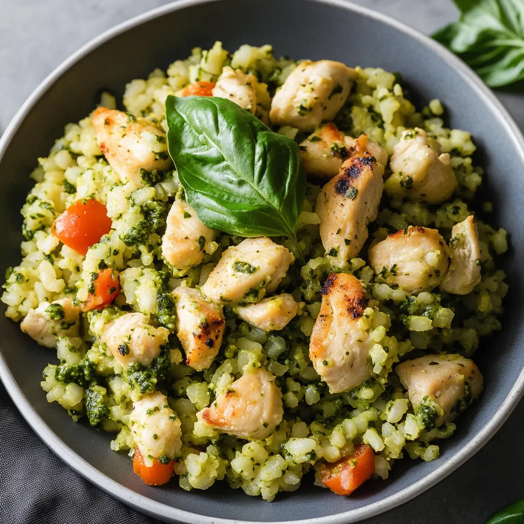 Un bol con pollo y verduras.
