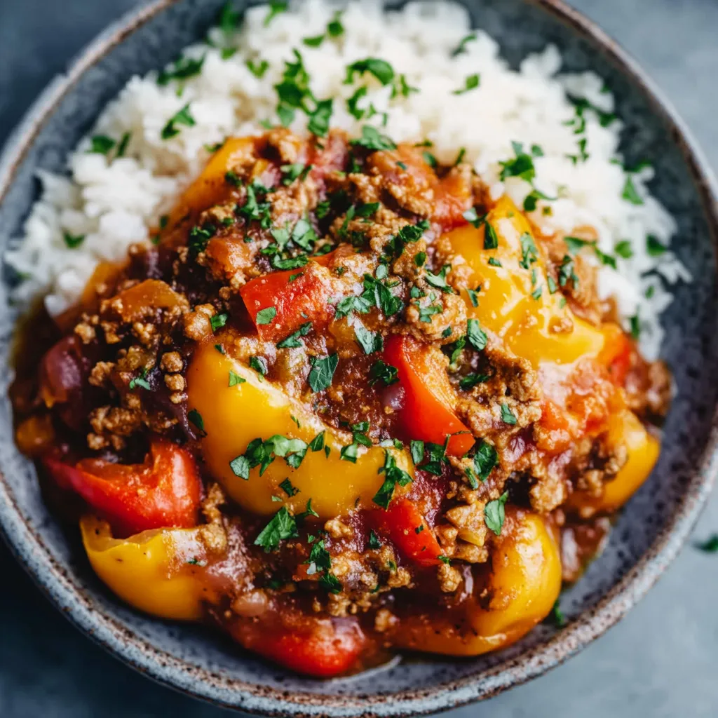 Un plato de arroz con carne y verduras.