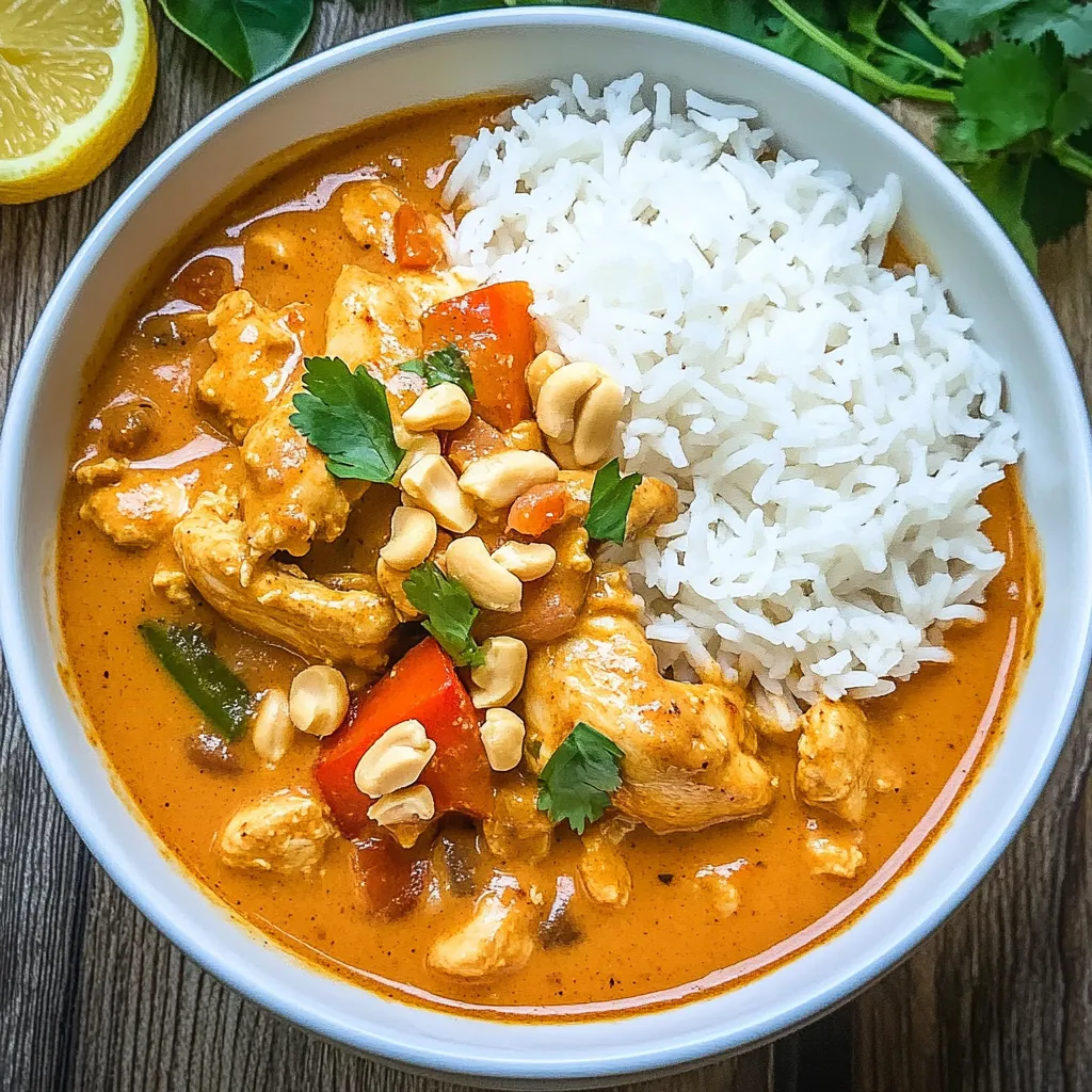 Un tazón de caldo de pollo con arroz.