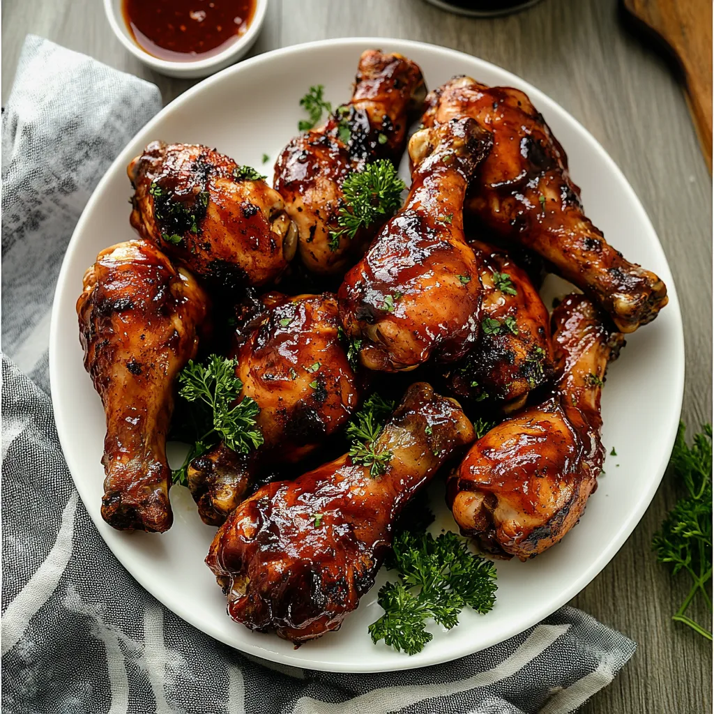Un plato de alitas de pollo con salsa.