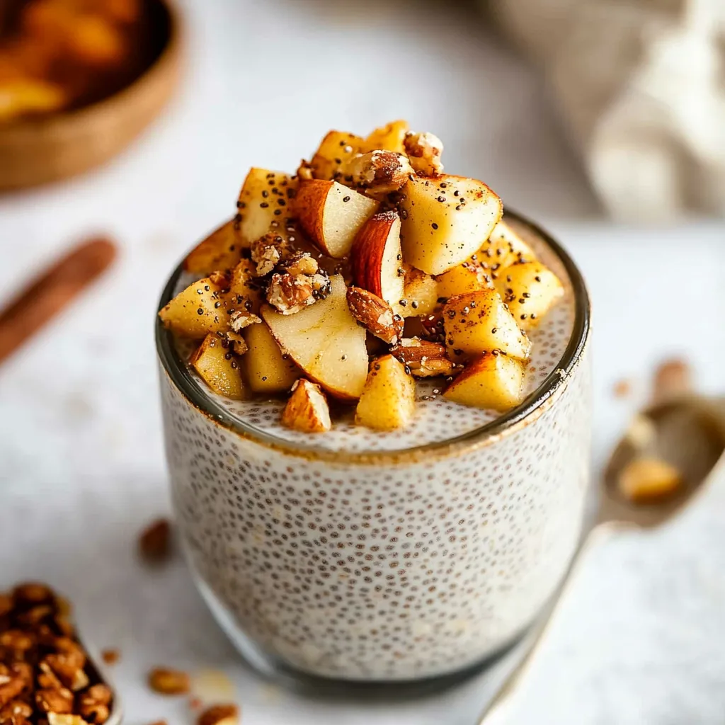 Vaso de yogurt con nueces encima.