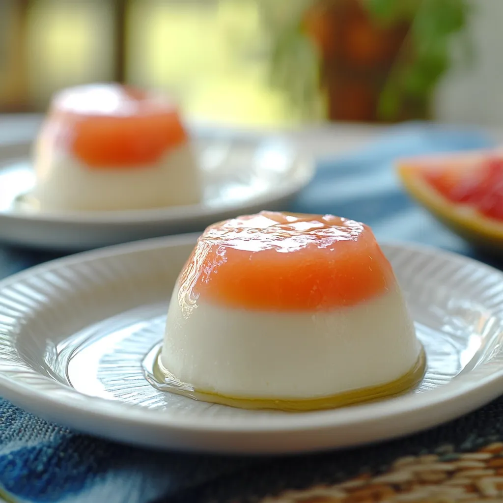 Dos postres servidos en un plato.