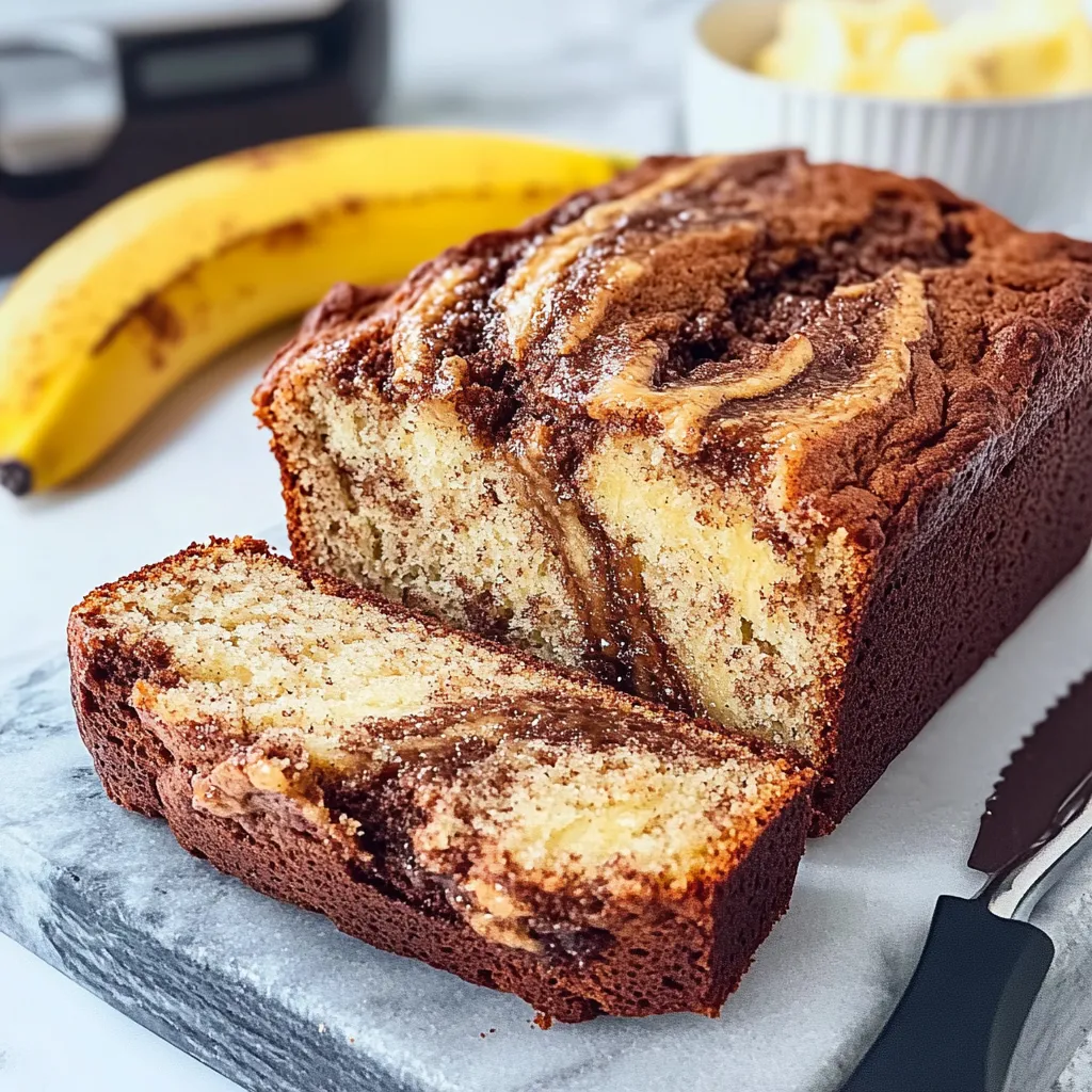 Rebanada de pan con chocolate y plátano.
