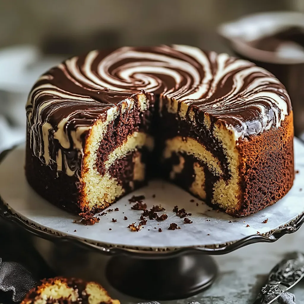 Rebanada de pastel con cobertura de chocolate.