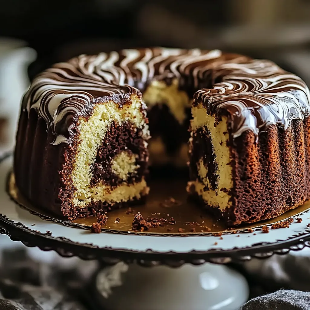 Rebanada de pastel con cobertura de chocolate.