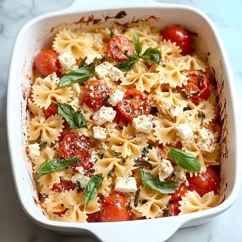 Un plato de pasta con tomates y queso.