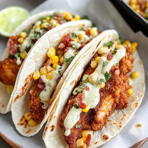 Dos tacos con pollo y maíz.